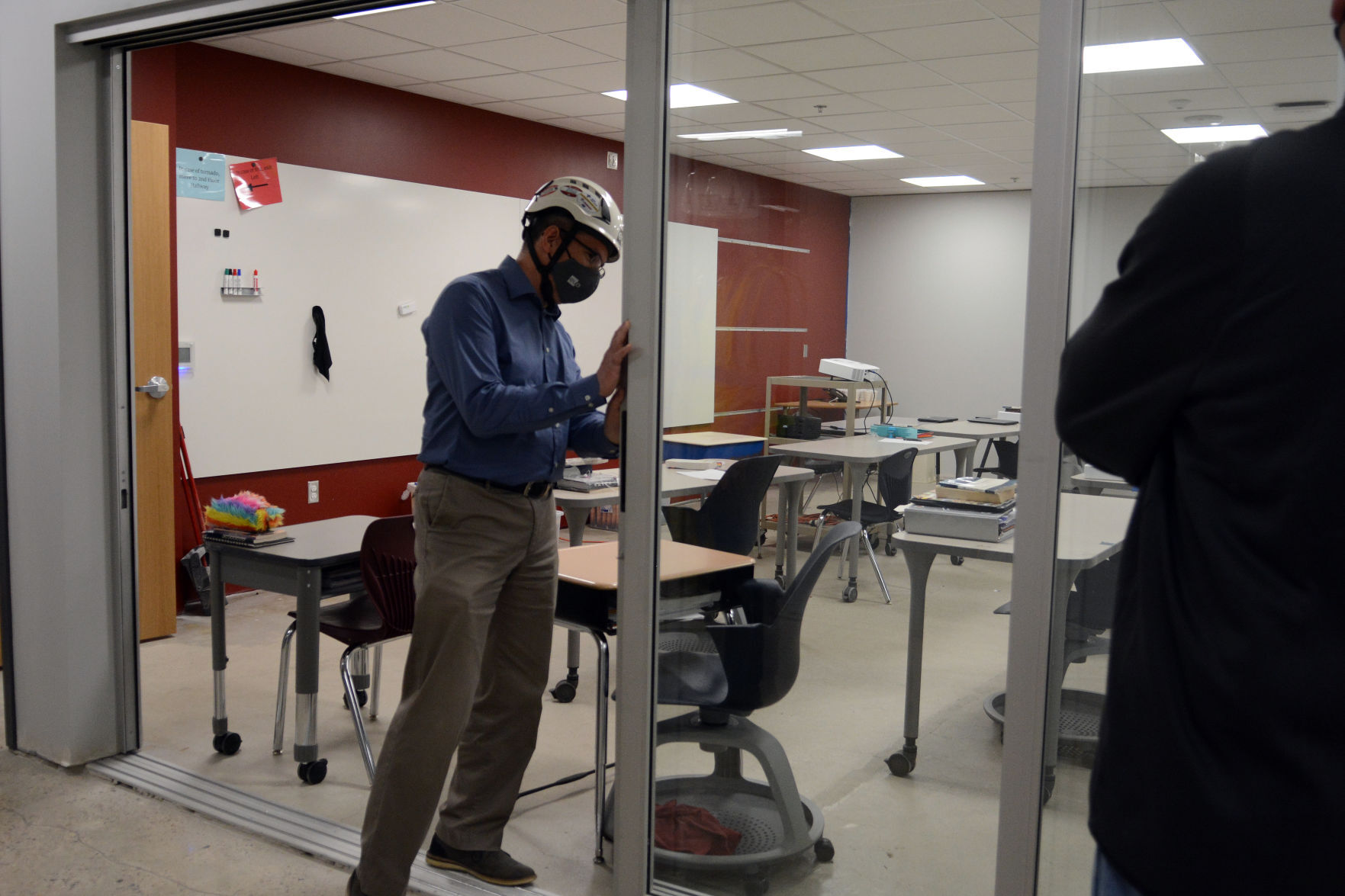 Baraboo school construction tour May 3, 2021